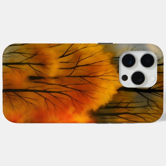 Rustiek Herfstbos - Herfst Waterverf Case-Mate iPhone Case (Achterkant (horizontaal))