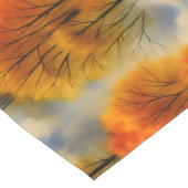 Rustiek Herfstbos - Herfst Waterverf Korte Tafelloper (Hoek)