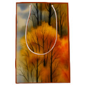 Rustiek Herfstbos - Herfst Waterverf Medium Cadeauzakje (Voorkant)