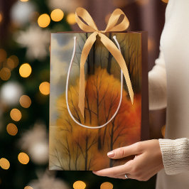 Rustiek Herfstbos - Herfst Waterverf Medium Cadeauzakje