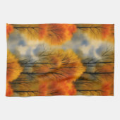 Rustiek Herfstbos - Herfst Waterverf Theedoek (Horizontaal)