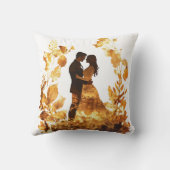 Rustiek herfstbruiloft Sierkussen (Achterkant)