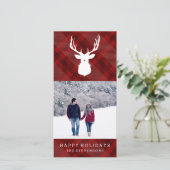 RUSTIEK HERT | PLAID | STIJLVOLLE VAKANTIE KAART (Staand voorkant)