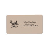 Rustiek hert Woodland bruiloft adres label (Voorkant)
