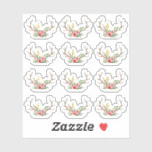 Rustiek Herten Antler Boheemse Bloemen Planner She Sticker (Vel)