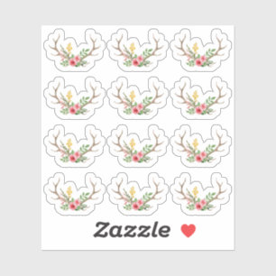 Rustiek Herten Antler Boheemse Bloemen Planner She Sticker