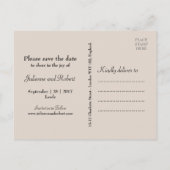 Rustiek Herten Bos Bruiloft Save the Date Briefkaa Aankondigingskaart (Achterkant)