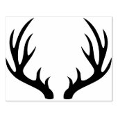 Rustiek Herten Buck Antlers Silhouet Rubberstempel (Afrduk)
