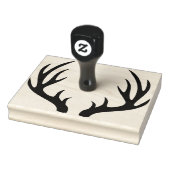 Rustiek Herten Buck Antlers Silhouet Rubberstempel (Stempel)