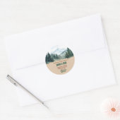 Rustiek Het Bos Ronde Sticker (Envelop)