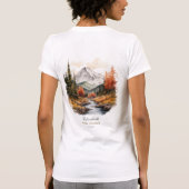 Rustiek Het is een Boy Mountain Beer Baby shower M T-shirt (Achterkant)