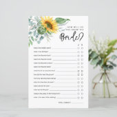 Rustiek Hoe goed ken je het bruidsdouche spel (Staand voorkant)