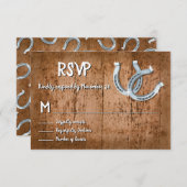 Rustiek Hoefijzer Lucky in love RSVP (Voorkant / Achterkant)