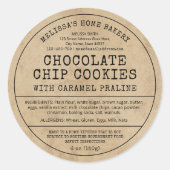 Rustiek  Home Bakkerij Cottage Law Eten Label (Voorkant)