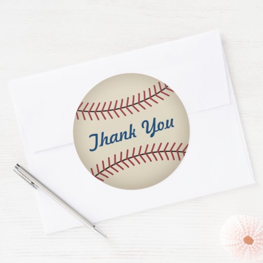 Rustiek honkbal dank u Stickers (Envelop)