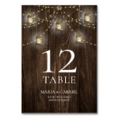 Rustiek hout 50e bruiloft Jubileum Kaart (Voorkant)