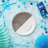 Rustiek hout aanpasbaar papier bord (Feest)