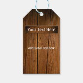 Rustiek Hout Alle Doel Cadeaulabel (Voorkant)