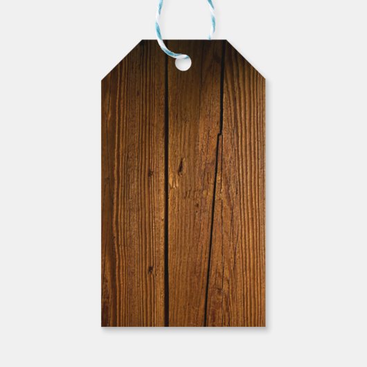 Rustiek Hout Alle Doel Cadeaulabel (Achterkant)