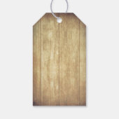 Rustiek hout Baby's Breath Mason Jar Schuur Bruilo Cadeaulabel (Achterkant)