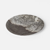 Rustiek Hout Berkenbast Land Papieren Bordje (Gekanteld)