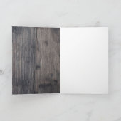 Rustiek Hout Beste Pap 3 Foto Collage Vaderdag Feestdagen Kaart (Binnen)