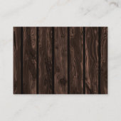 Rustiek hout blauw geruite hertenluier raffel tick informatiekaartje (Achterkant)