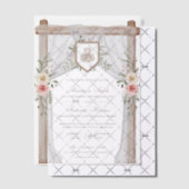 Rustiek Hout Bloemen Bladerdak Islamitische Moslim Vellum Uitnodigingen (Offset (Uitnodiging))