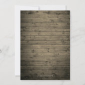 Rustiek Hout Bloemen Lantaarn Lights Vrijgezellenf Kaart (Achterkant)