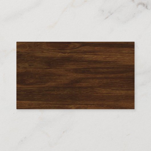 Rustiek Hout Bloemen Luier Raffle Kaart (Achterkant)