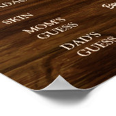 Rustiek Hout Bloemen Oude Vrouwen Verhalen Poster (Hoek)