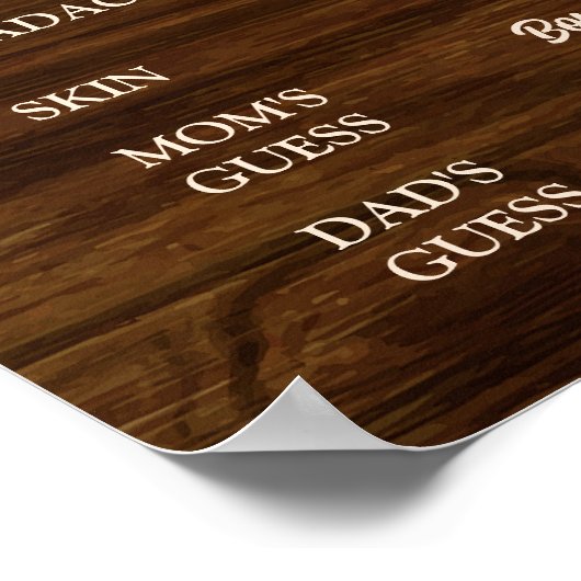 Rustiek Hout Bloemen Oude Vrouwen Verhalen Poster (Hoek)