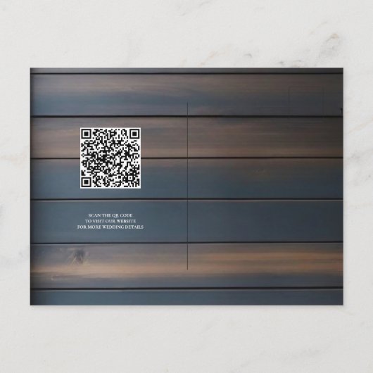 Rustiek Hout Bloemen Trouwen Save The Date Aankondigingskaart