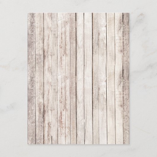 Rustiek hout bloemenland bruiloft details invoegen informatiekaartje (Achterkant)