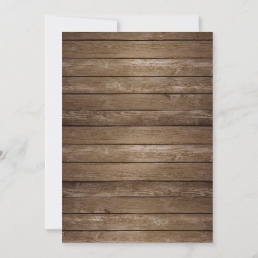 Rustiek hout bloemenstring verlichting Friendsgivi Kaart (Achterkant)