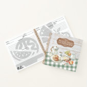 Rustiek Hout Boerderij Voedsel Familie Recept Notitieboek (Binnen)