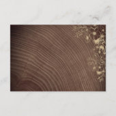 Rustiek hout Boho bloemenbruiloft Details Informatiekaartje (Achterkant)