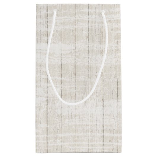 Rustiek hout Boho pijlen & blauwe bloemenbruiloft Klein Cadeauzakje (Achterkant)