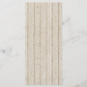 Rustiek hout Boho pijlen & Floral bruiloft program Programmakaart (Achterkant)