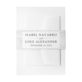 Rustiek hout & Boho pijlen Paar Namen Bruiloft Uitnodigingen Wikkel