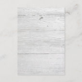 Rustiek hout & Botanisch blad Details / Routebesch Informatiekaartje (Achterkant)