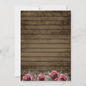 Rustiek Hout Bourgogne Bloemen|Boomplak Lichten We Kaart (Achterkant)