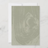 Rustiek hout bruiloft repetitie diner BBQ Party Kaart (Achterkant)