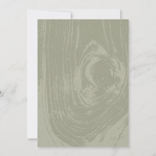 Rustiek hout bruiloft repetitie diner BBQ Party Kaart (Achterkant)