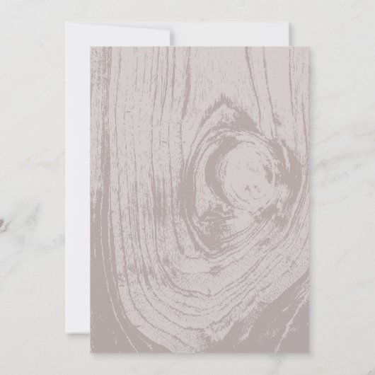 Rustiek hout bruiloft repetitie diner BBQ Party Kaart (Achterkant)