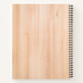 rustiek hout bruin kookrecept kookboek notitieboek (Achterkant)