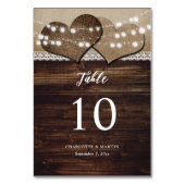 Rustiek Hout Burlap Kant String Lichten Schuur Huw Kaart (Achterkant)