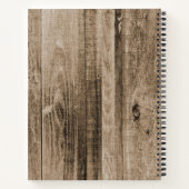 Rustiek Hout Camping Avontuur Gepersonaliseerde Re Notitieboek (Achterkant)