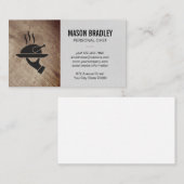 Rustiek hout | Catering | Persoonlijk directeur Visitekaartje (Voorkant / Achterkant)