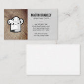 Rustiek hout | Catering | Persoonlijk directeur Visitekaartje (Voorkant / Achterkant)